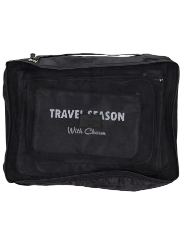 Charm 7er-Set: Reise-Organizer in Schwarz