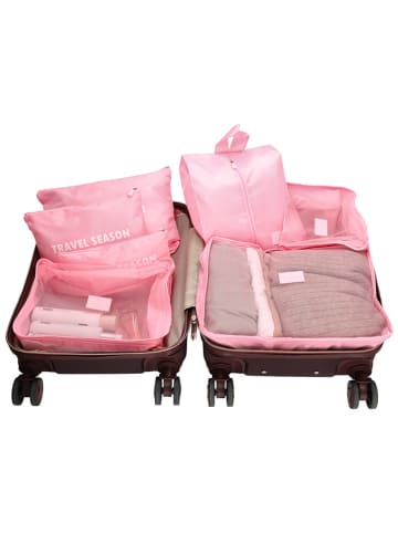 Charm 7er-Set: Reise-Organizer in Pink