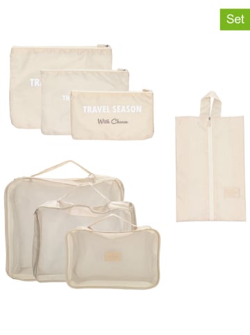 Charm 7er-Set: Reise-Organizer in Beige