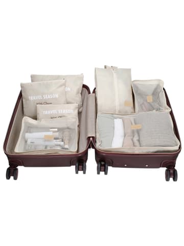 Charm 7-delige set: reisorganizers beige