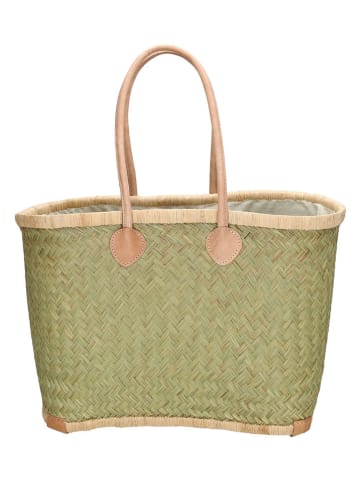Beagles Shopper "Bozaka" in Grün - (B)52 x (H)35 x (T)24 cm