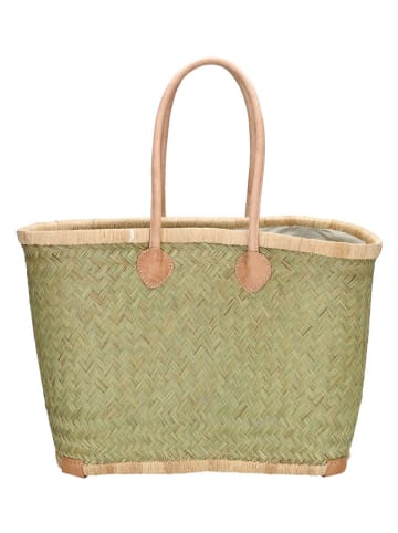 Beagles Shopper "Bozaka" in Grün - (B)52 x (H)35 x (T)24 cm