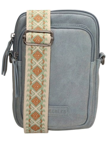 Beagles Handytasche "Malaga" in Hellblau - (B)12,5 x (H)19,5 x (T)2,5 cm