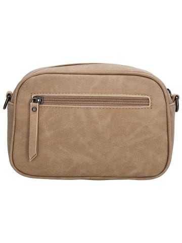 Beagles Umhängetasche "Malaga" in Beige - (B)18,5 x (H)12 x (T)4,5 cm