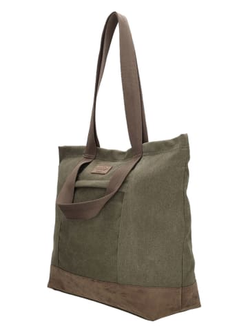 Beagles Shopper "Mount Fuji" in Khaki - (B)47 x (H)38 x (T)14 cm