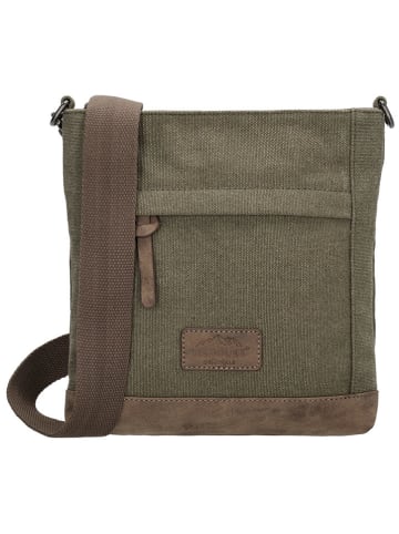 Beagles Schultertasche "Mount Fuji" in Khaki - (B)23 x (H)24 x (T)3 cm