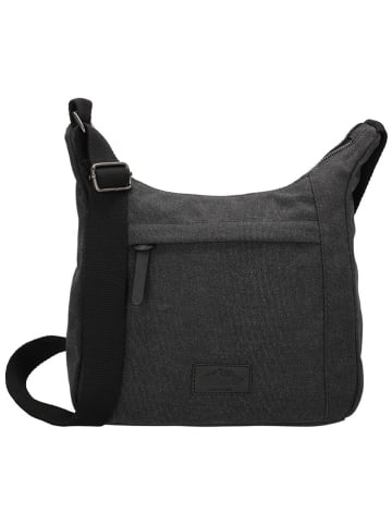 Beagles Schultertasche "Mount Fuji" in Schwarz - (B)27 x (H)22 x (T)9 cm