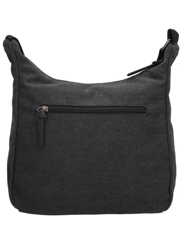 Beagles Schultertasche "Mount Fuji" in Schwarz - (B)27 x (H)22 x (T)9 cm