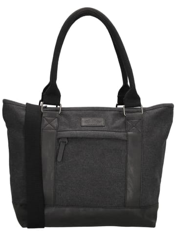 Beagles Shopper "Mount Fuji" in Schwarz - (B)31 x (H)30,5 x (T)14,5 cm