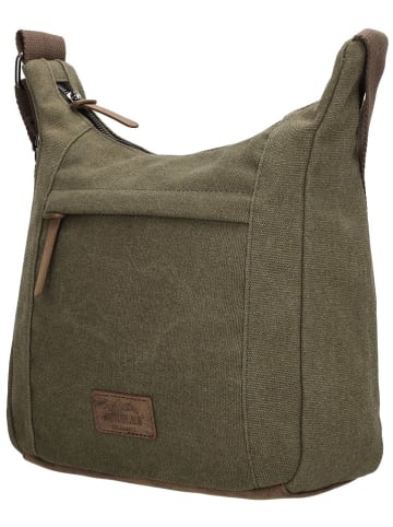 Beagles Torebka "Mount Fuji" w kolorze khaki - 27 x 22 x 9 cm
