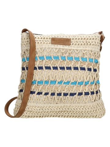 PE FLORENCE Schoudertas "Natural life" beige - (B)24 x (H)25 x (D)4 cm