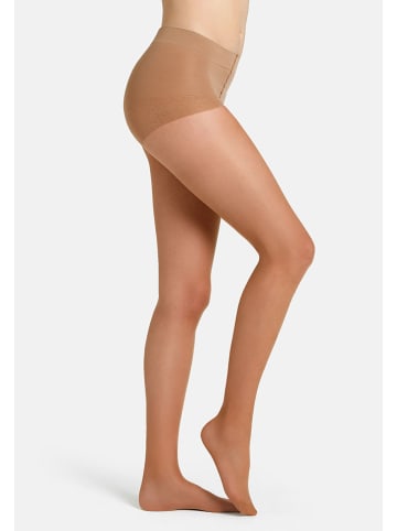 s.Oliver 2er-Set: Strumpfhosen "Online Everyday" in Beige - 15 DEN