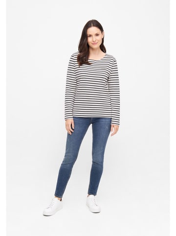 Derbe Longsleeve in Weiß/ Schwarz