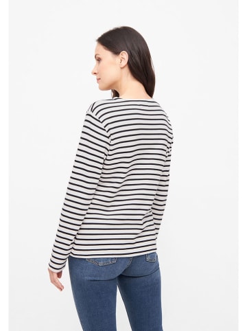 Derbe Longsleeve in Weiß/ Schwarz