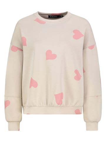Sublevel Sweatshirt in Beige/ Rosa