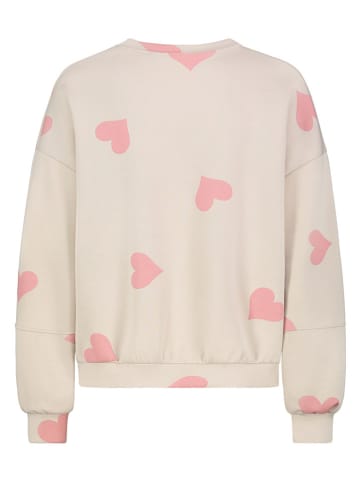 Sublevel Sweatshirt in Beige/ Rosa