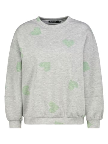 Sublevel Sweatshirt in Grau/ Grün