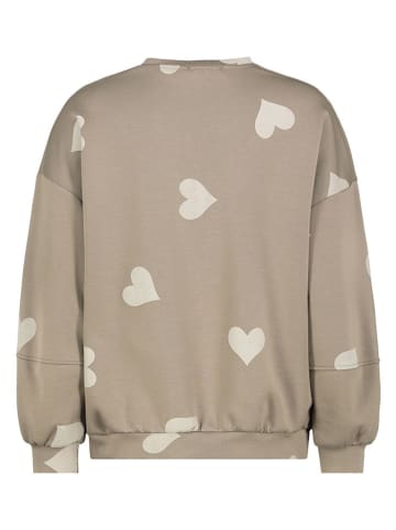 Sublevel Sweatshirt in Braun/ Beige