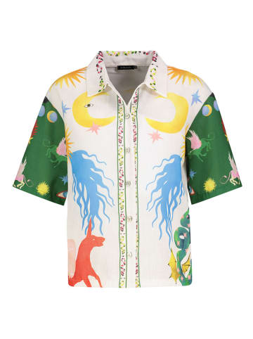 Sublevel Bluse in Weiß/ Bunt