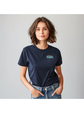 WOOOP Shirt "Blue van" donkerblauw