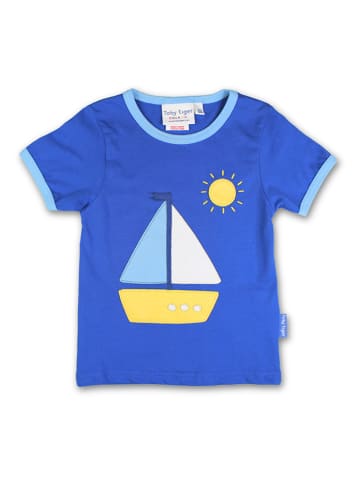 Toby Tiger Shirt "St Ives Boat" in Blau