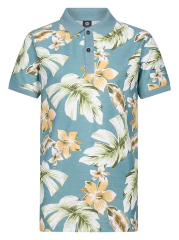 Petrol Industries Poloshirt in Hellblau/ Beige