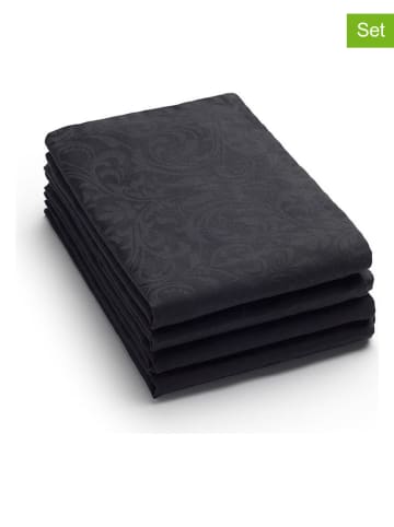 Sauter 4er-Set: Servietten "Ornement" in Anthrazit - (L)50 x (B)50 cm