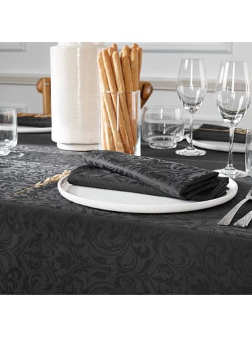 Sauter 4-delige set: servetten "Ornement" antraciet - (L)50 x (B)50 cm