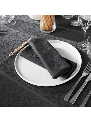 Sauter 4-delige set: servetten "Ornement" antraciet - (L)50 x (B)50 cm