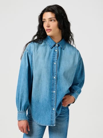 Wrangler Spijkerblouse lichtblauw