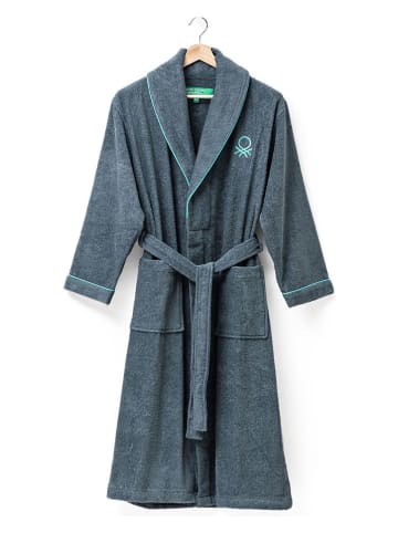 Benetton Bademantel in Dunkelgrau