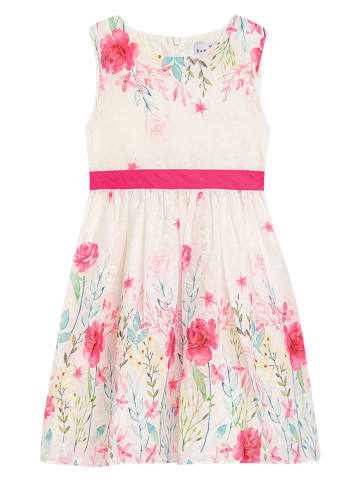 Danamade Kleid "Dualani" in Creme/ Pink