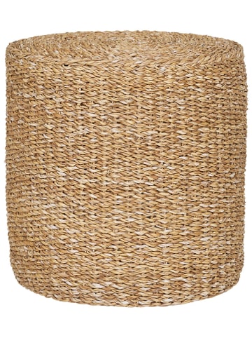 House Nordic Poef "Rivera" lichtbruin - (H)40 x Ø 40 cm