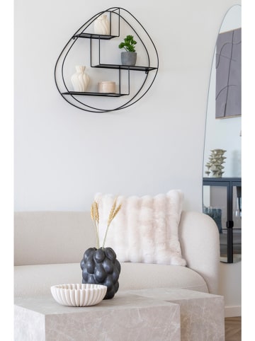 House Nordic Regał ścienny "Wrexham" w kolorze czarnym - Ø 60 cm