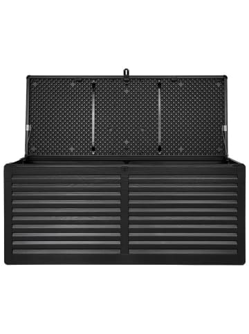 House Nordic Kissenbox "Dubrovnik" in Schwarz - (B)146,5 x (H)64,5 x (T)61 cm