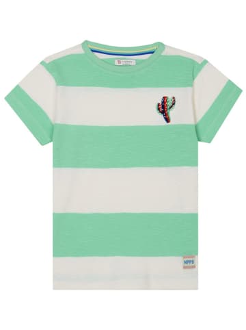 Noppies Shirt "Lutcher" in Weiß/ Mint