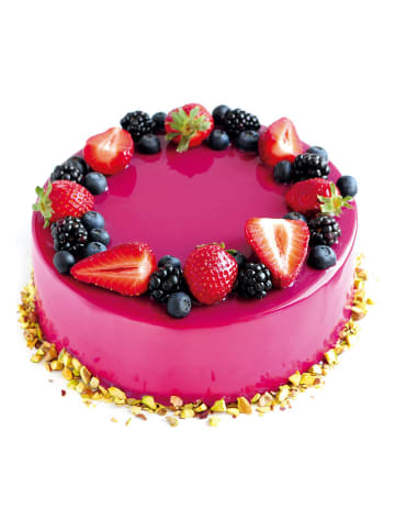 Ibili Kuchentransportform in Grau/ Weiß - Ø 30 cm