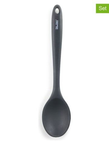 Ibili 2er-Set: Backlöffel in Dunkelblau - (H)12 cm