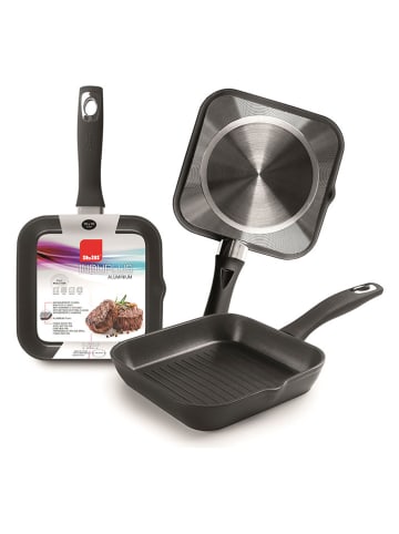 Ibili Grillpfanne "New Induplus" in Schwarz - (B)18 x (H)18 cm