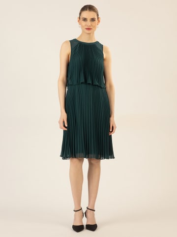 APART Plisseekleid in Dunkelgrün