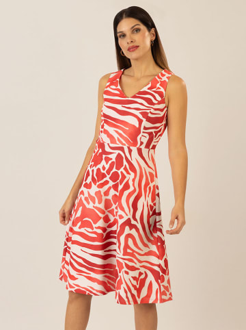 APART Kleid in Koralle/ Weiß
