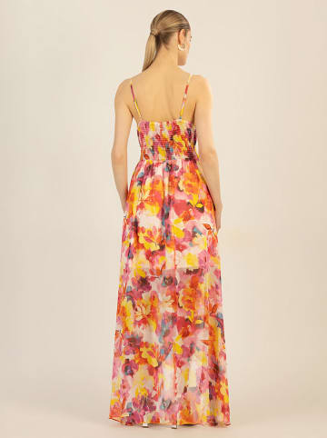 APART Kleid in Pink/ Gelb