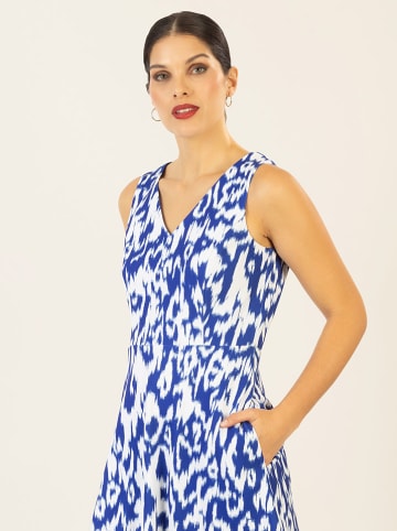 APART Kleid in Blau/ Weiß