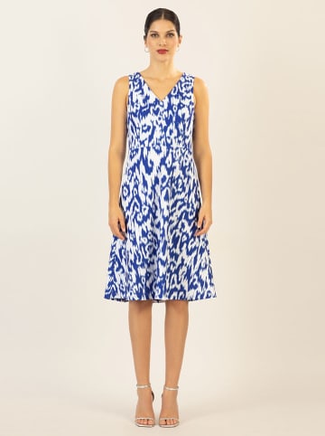 APART Kleid in Blau/ Weiß