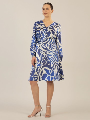 APART Kleid in Blau/ Weiß