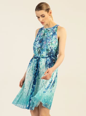 APART Plisseekleid in Türkis/ Blau