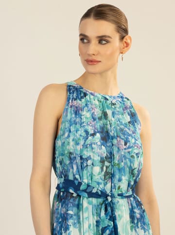 APART Plisseekleid in Türkis/ Blau