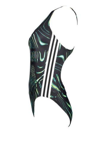 adidas Badeanzug in Schwarz/ Türkis