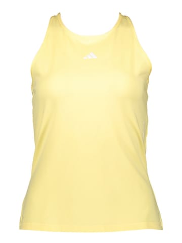 adidas Top sportowy w kolorze żółtym
