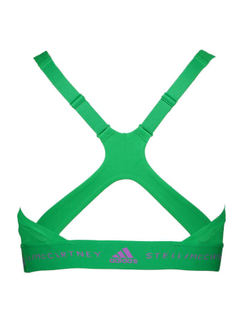 adidas Biustonosz sportowy w kolorze zielonym